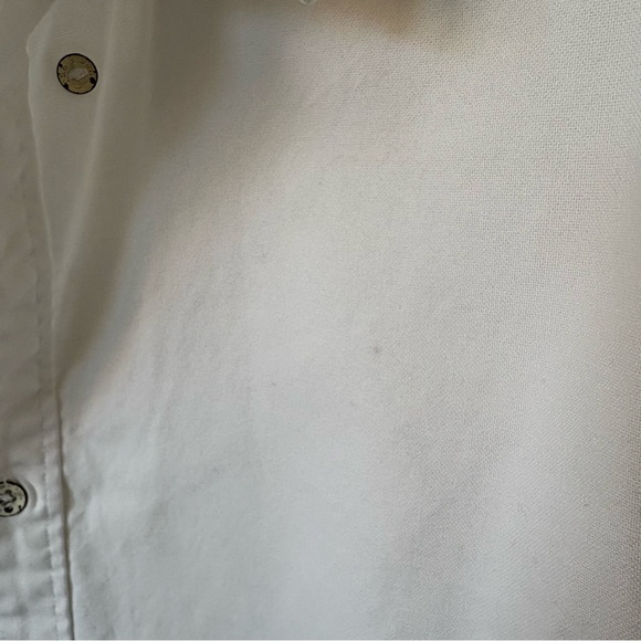 rag & bone Men’s Cotton Dobby White Long Sleeve Button-Up Shirt Size Large - Picture 10 of 12